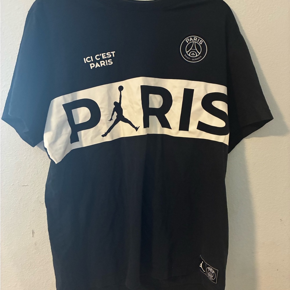 Jordan Black and White Paris Graphic Short Sleeve Tee